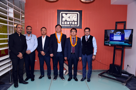 XR Center guests at GL Bajaj College